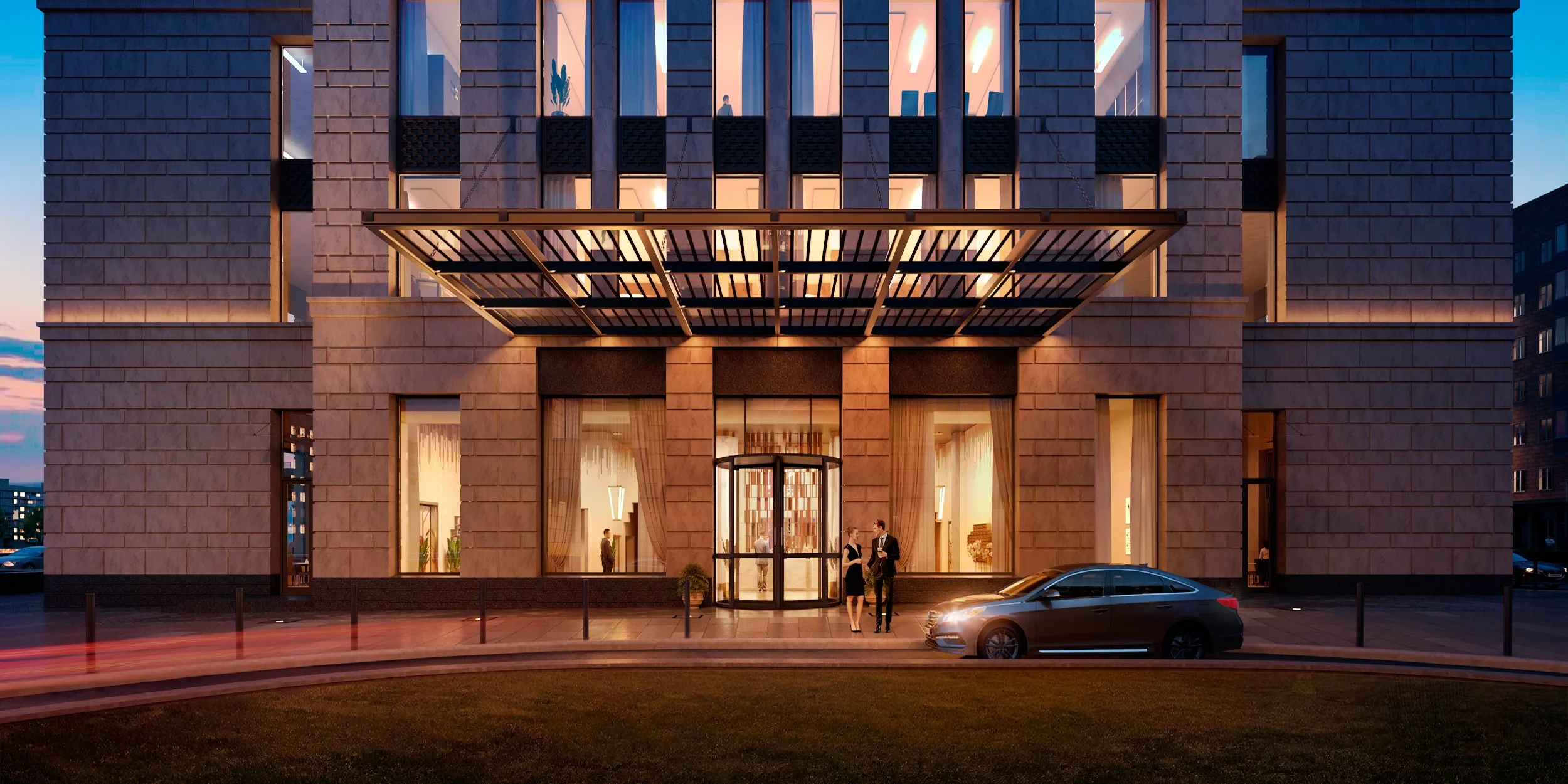 Интерьер Alcon Tower